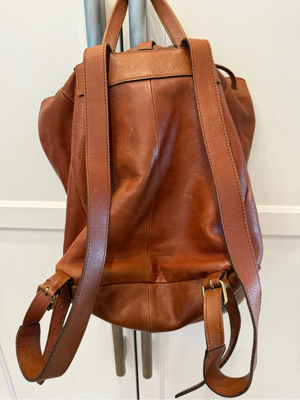 Madewell Classic Brown Leather Backpack Bag